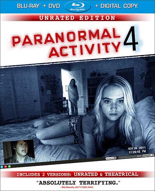 ACTIVIDAD PARANORMAL 4 - PARANORMAL ACTIVITY - BLU RAY + DVD